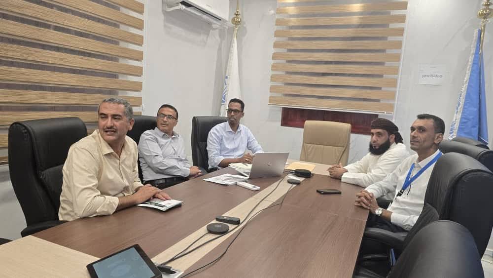 مدير عام  حصوين يناقش مع قيادة منظمة( الفاو ) مخرجات ورشة معالجة آثار تيج