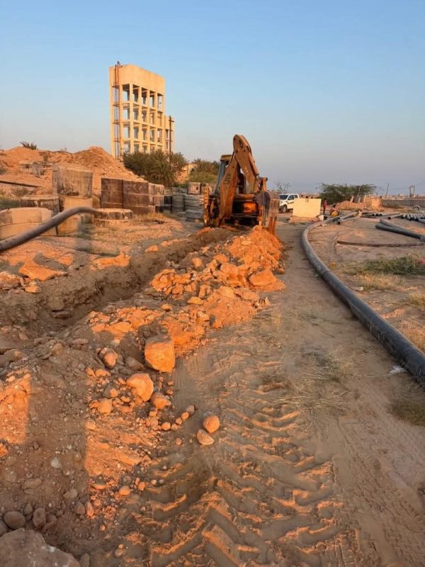 “قويزان” يتفقد سير العمل في مشروع خط ضخ مياه ضواحي مديرية الغيضة